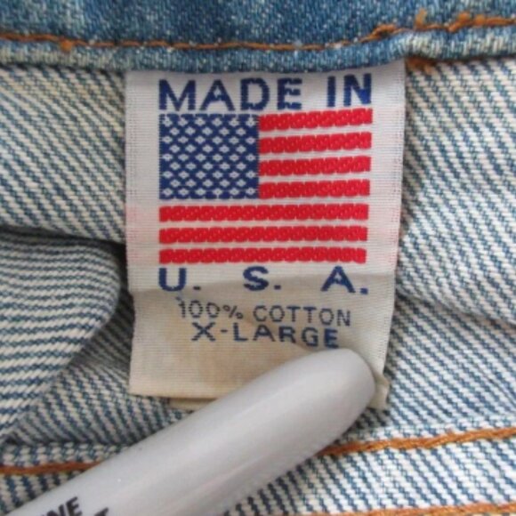 Cummins Hemi Denim Jacket Embossed Mens XL Made In USA Vintage - Picture 2 of 7